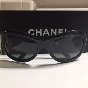 Chanel Sunglasses with Box, Case and Book